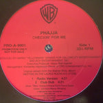 Phajja : Checkin' For Me (12", Promo)