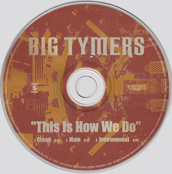 Big Tymers : This Is How We Do (CD, Single, Promo)