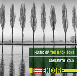the album cover for J Bach C / Bach,CPE / Bach,WF / Koln - Music of The Bach Sons