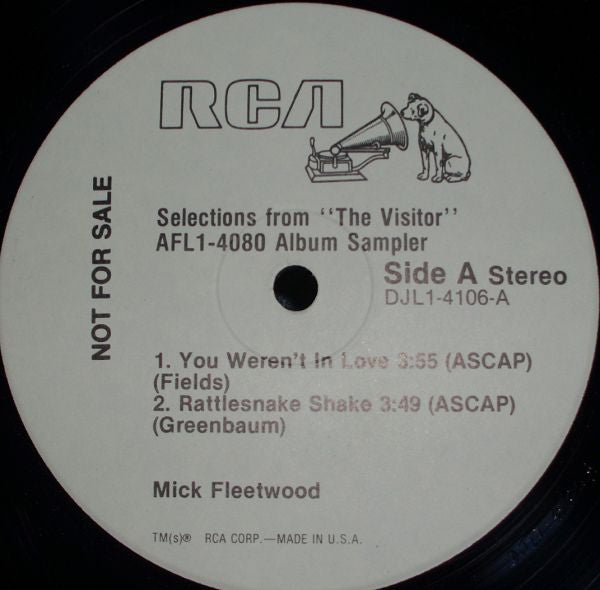 Mick Fleetwood : Selections From "The Visitor" AFL1-4080 Album Sampler (12", EP, Promo, Smplr)