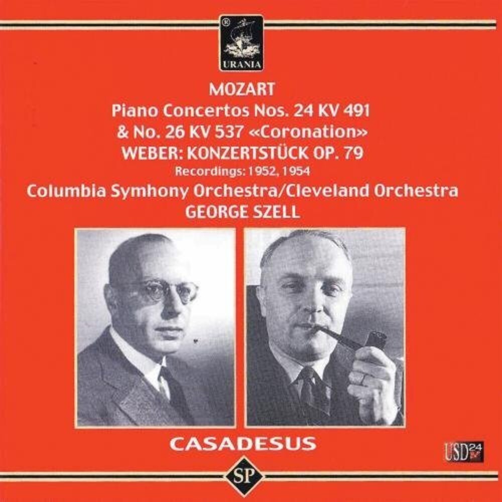 the album cover for Mozart / Weber / Casadesus / Szell / Columbia So - Piano Concerto / Konzertstuck