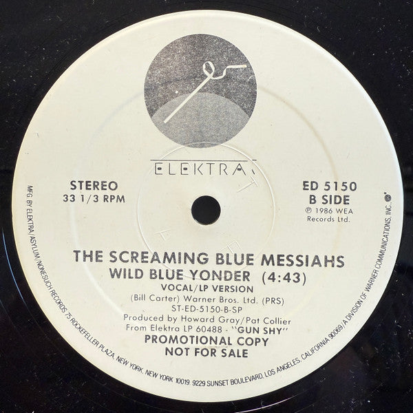The Screaming Blue Messiahs : Wild Blue Yonder (12", Single, Promo, Spe)