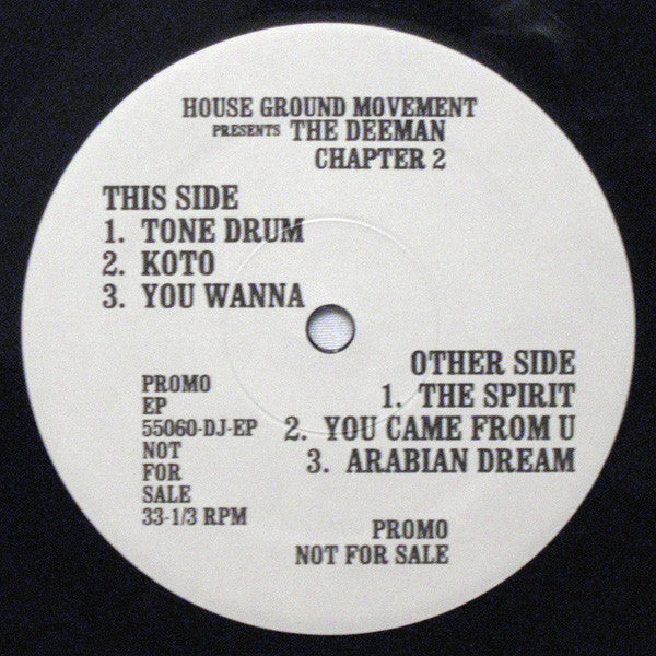 House Ground Movement Presents The Deeman* : Moonroof EP Chapter 2 (12", EP, Promo)