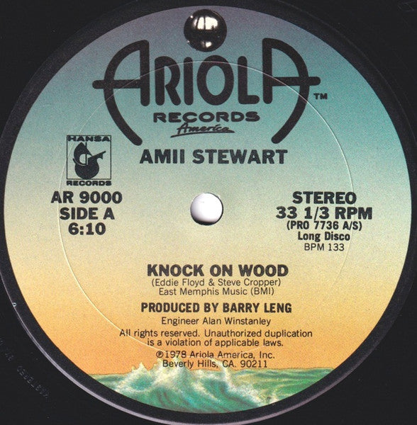 Amii Stewart : Knock On Wood (12", Pit)