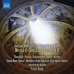 the album cover for Donizetti / Thornhill / Pollak - Gaetano Donizetti & Johann Simon Mayr: Messa di Gloria and Credo in D