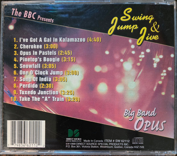 Various : The BBC Presents:Swing Jump & Jive - Big Band Opus (CD, Comp)