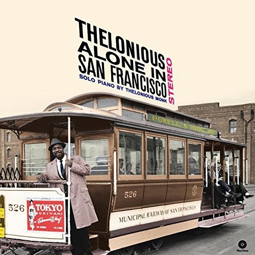the album cover for lonius Monk - Alone In San Francisco + Bonus Tracks