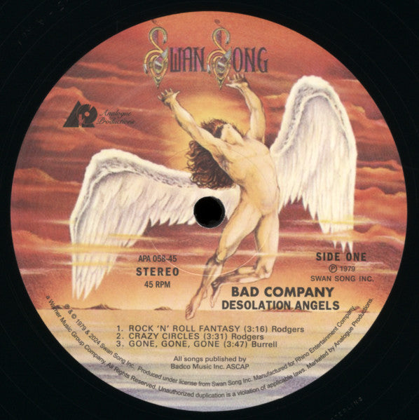 Bad Company (3) : Desolation Angels (2x12", Album, Ltd, Num, RE, RM, 180)
