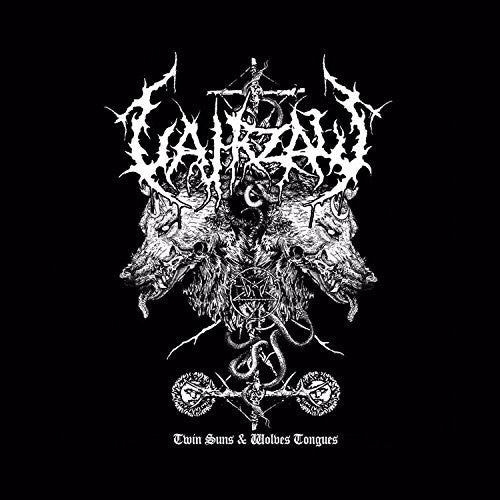 the album cover for Vahrzaw - Twin Suns And Wolves' Tongues