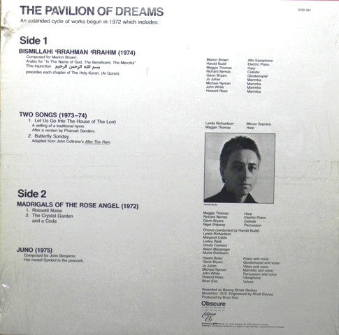 Harold Budd : The Pavilion Of Dreams (LP, Album, RE)