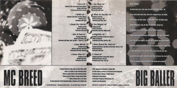 MC Breed : Big Baller (CD, Album)