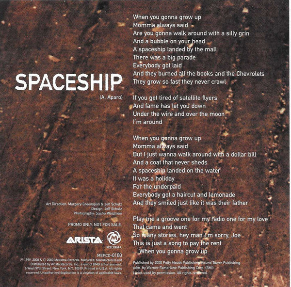 Angie Aparo : Spaceship (Minimax, Single, Promo)