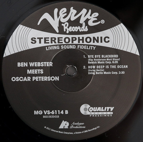 Ben Webster Meets Oscar Peterson : Ben Webster Meets Oscar Peterson (2x12", Album, Ltd, RE, RM, 200)