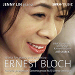 the album cover for E Bloch - Works For Piano & Orchestra (Ger)