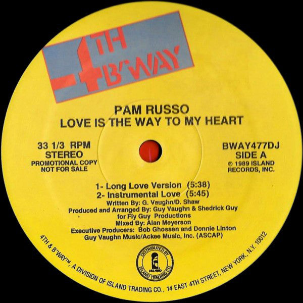 Pam Russo : Love Is The Way To My Heart (12", Promo)
