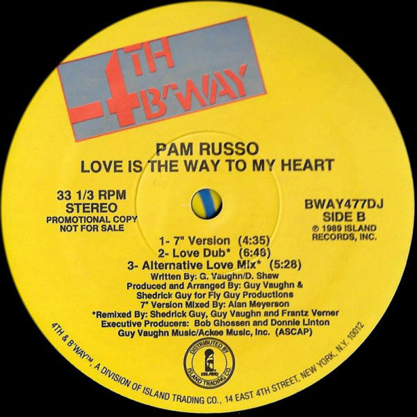 Pam Russo : Love Is The Way To My Heart (12", Promo)