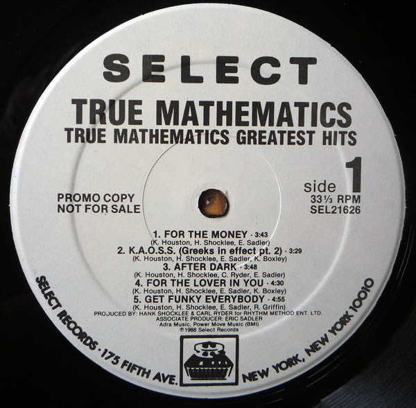 True Mathematics : Greatest Hits (LP, Album, Promo)