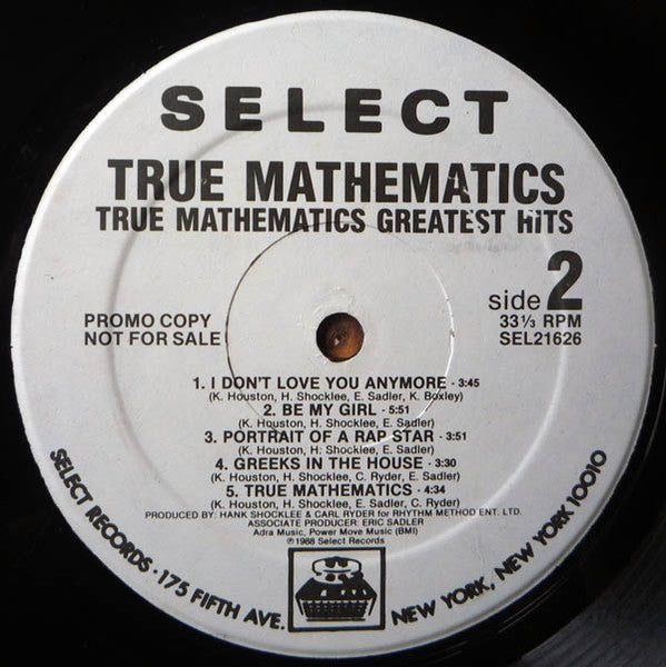 True Mathematics : Greatest Hits (LP, Album, Promo)