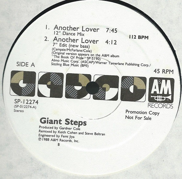 Giant Steps (2) : Another Lover (12", Promo)