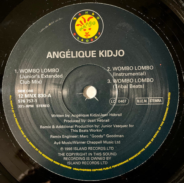 Angelique Kidjo* : Wombo Lombo (12")