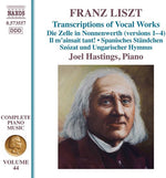 the album cover for Liszt / Hastings - Franz Liszt: Transcriptions of Vocal Works
