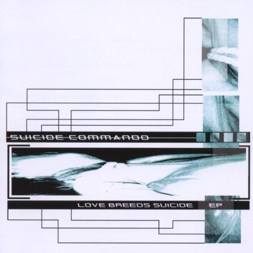 the album cover for Suicide Commando - Love Breeds Suicide
