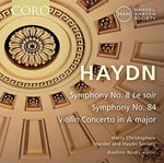 the album cover for Harry Christophers - Joseph Haydn: Symphonies Nos. 8 & 84