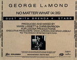 George LaMond Duet With Brenda K. Starr : No Matter What (CD, Single, Promo)
