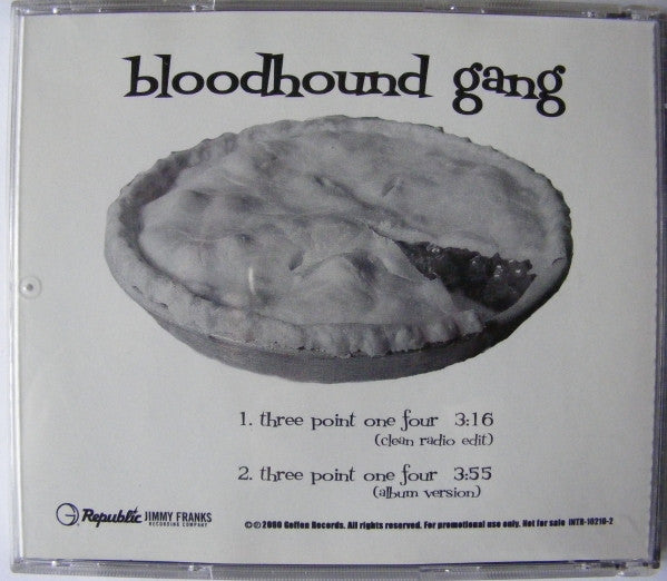 Bloodhound Gang : Three Point One Four (CD, Single, Promo)