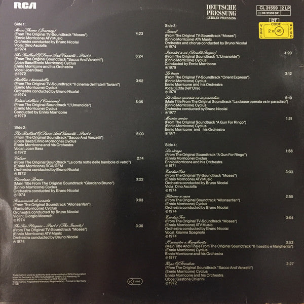 Ennio Morricone : Masterpieces (Original Soundtracks) (2xLP, Comp)