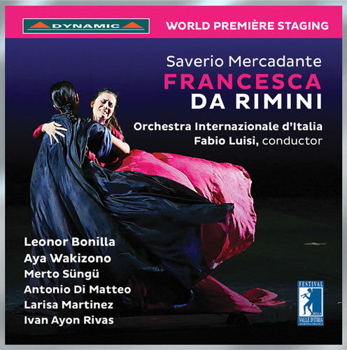 the album cover for Antonio Di Matteo - Saverio Mercadante: Francesca da Rimini