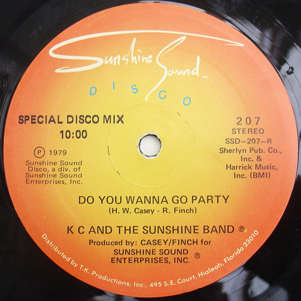 K C And The Sunshine Band* : Do You Wanna Go Party (12")