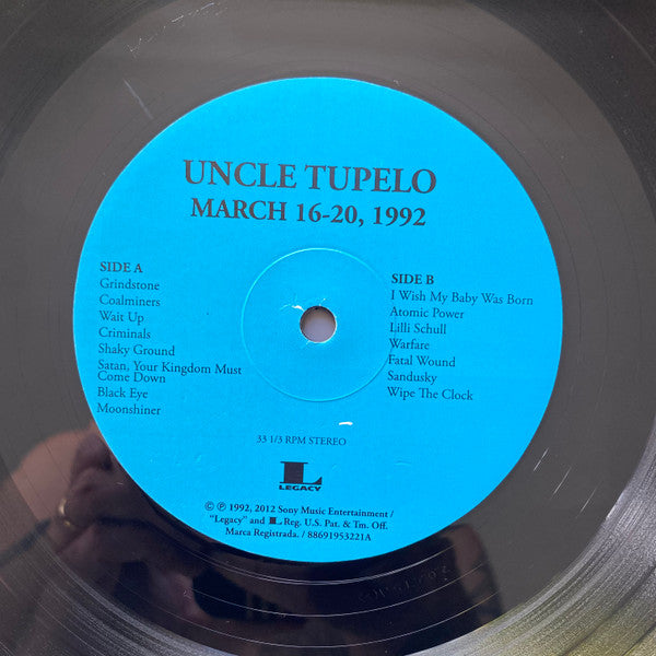 Uncle Tupelo : March 16-20, 1992 (LP, Album, RE, 180)