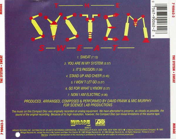 The System : Sweat (CD, Album)