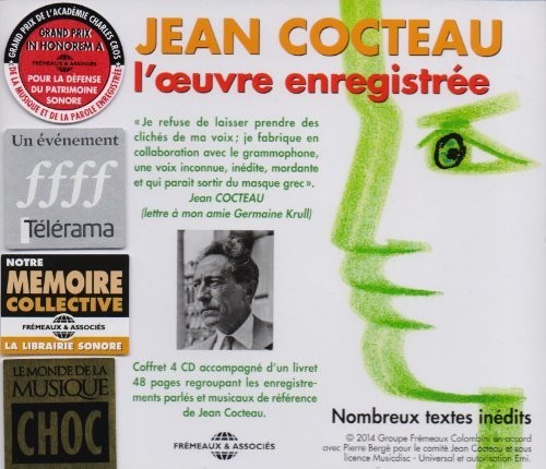 the album cover for Jean Cocteau - L'Oeuvre Enregistree