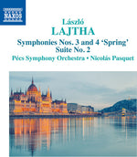 the album cover for Lajatha / Pasquet - Laszlo Lajatha: Symphonies Nos. 3 & 4