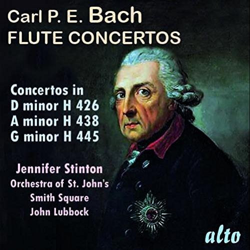 the album cover for Jennifer Stinton - C.p.e. Bach: Flute Concertos