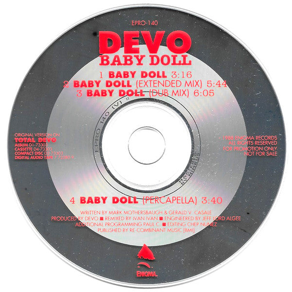 Devo : Baby Doll (CD, Maxi, Promo, Car)