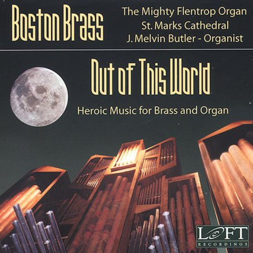 the album cover for Boston Brass - Out of This World-Heroic Music