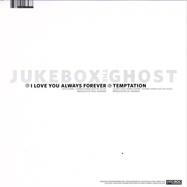 Jukebox The Ghost : I Love U Always 4 Ever (7", RSD)