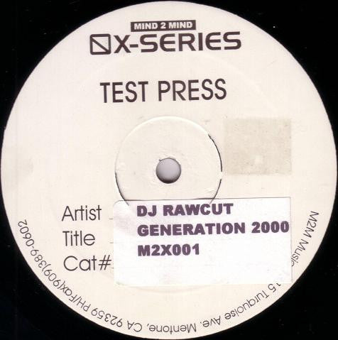 DJ Rawcut* : Generation 2000 E.P. (12", TP)