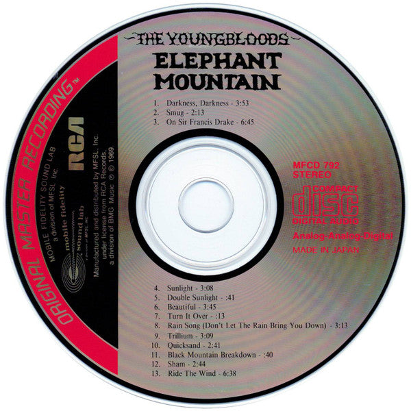 The Youngbloods : Elephant Mountain (CD, Album, RE, RM)