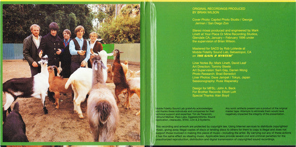 The Beach Boys : Pet Sounds (SACD, Hybrid, Album, Ltd, Num, RM, Dig)