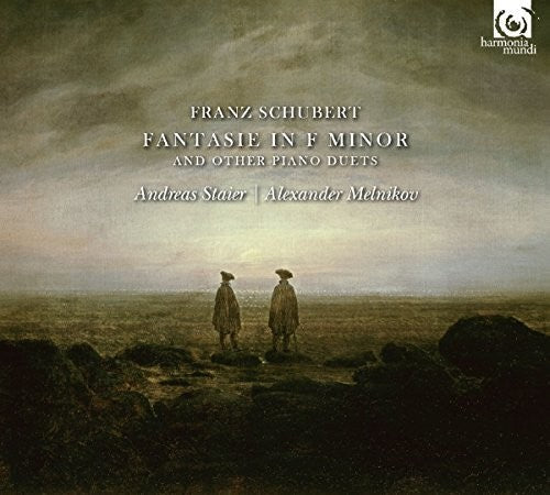 the album cover for Schubert / Andreas Staier / Melnikov,Alexander - Schubert: Works For Four-Hand Piano