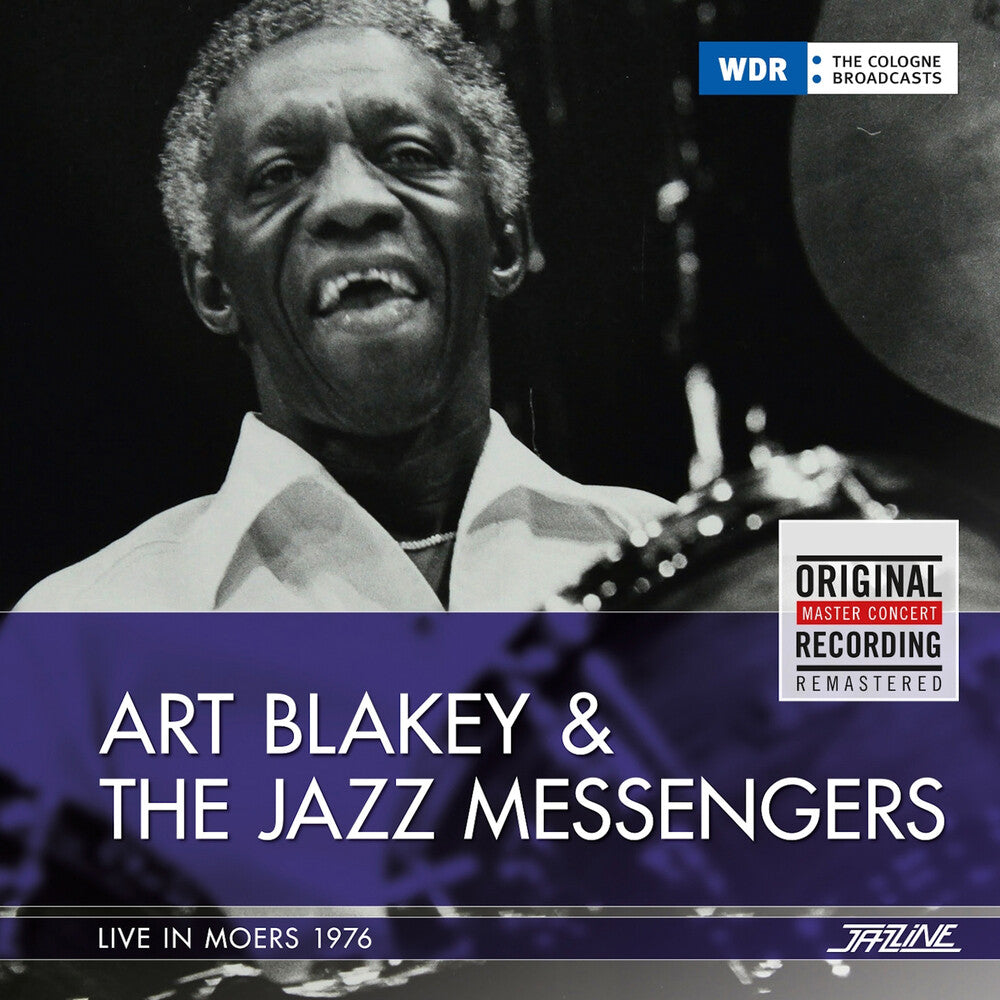 the album cover for Art Blakey - Live in Moers 1976