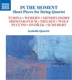 the album cover for Schubert / Dvorak / Shostakovich - In the Moment Short Pieces for String Quartet