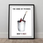 the album cover for Sons of Pitches - No Instruments Don't Fret