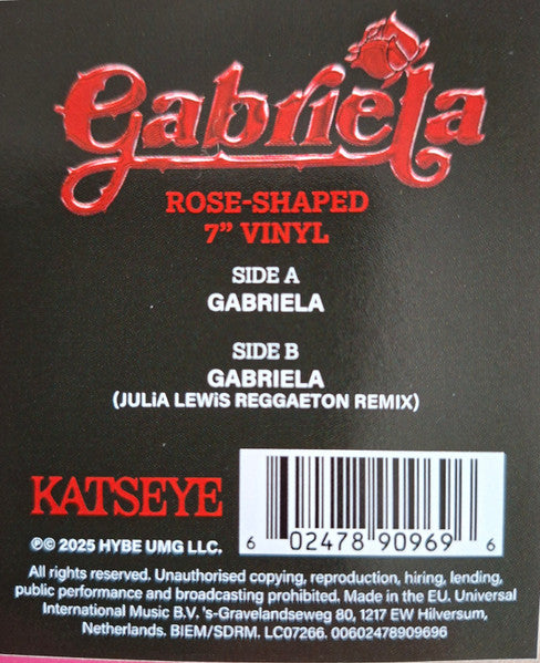 Katseye : Gabriela (7", Shape, Single, Pin)