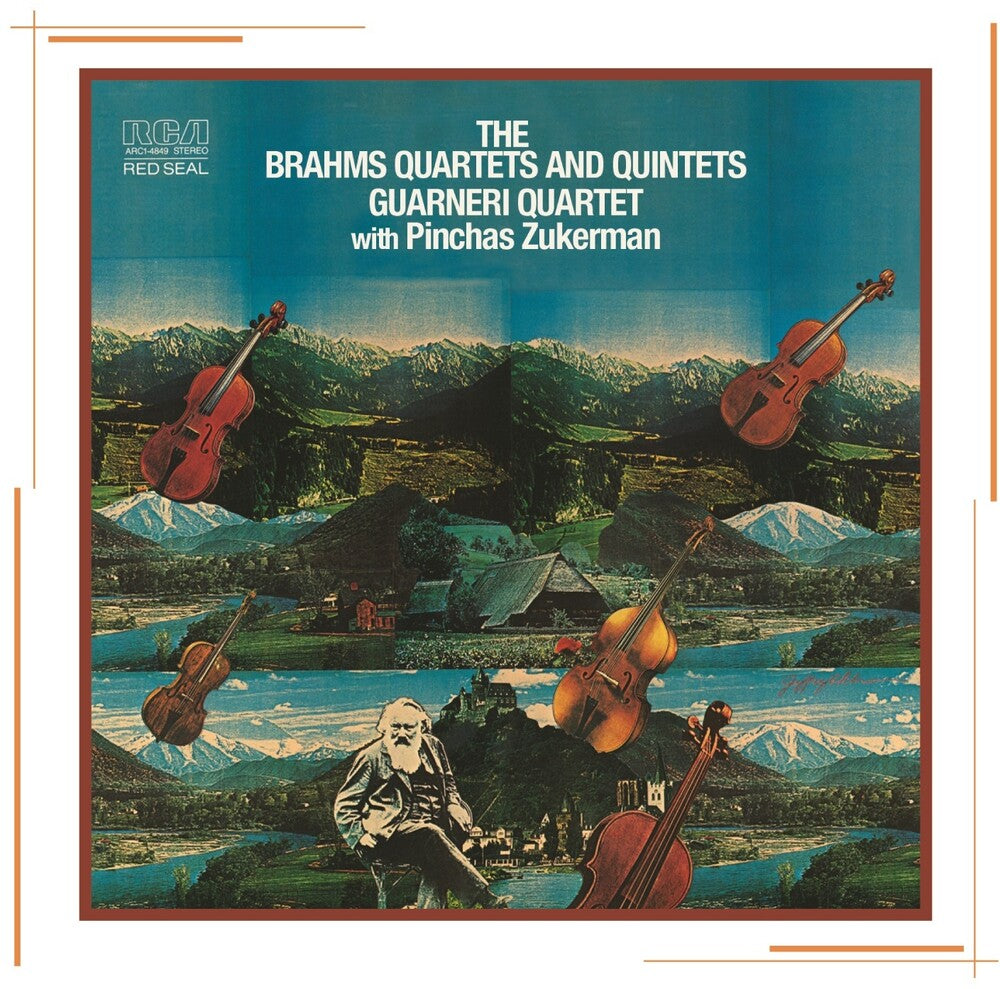the album cover for Brahms / Guarneri Quartet - String Quartets & Quin