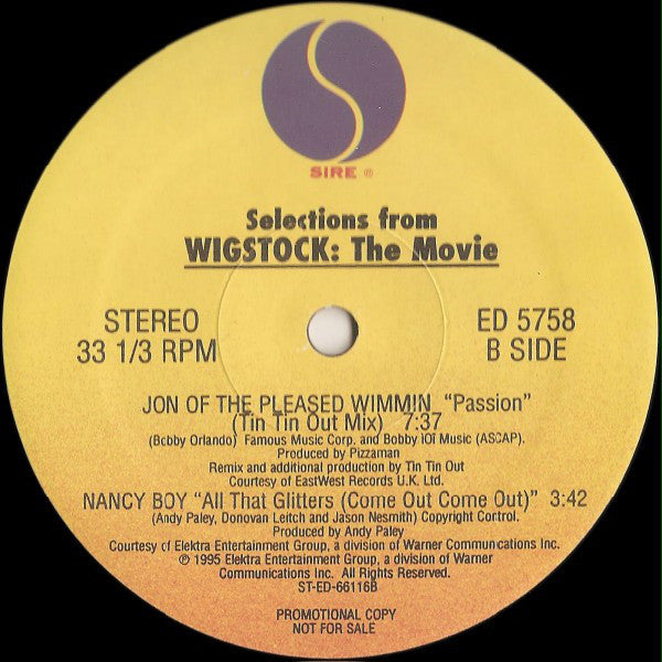 Various : Selections From Wigstock: The Movie (12", Promo)